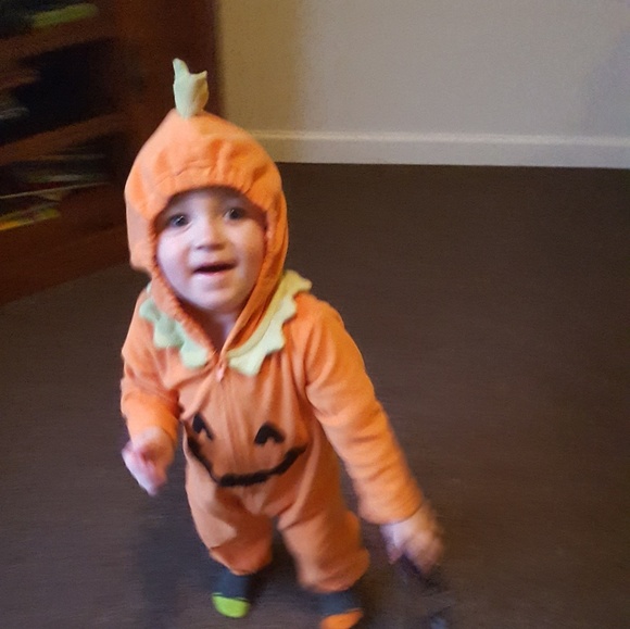 Carter's Other - FLASH FLEECE HOODED PUMPKIN SLEEPER/COSTUME